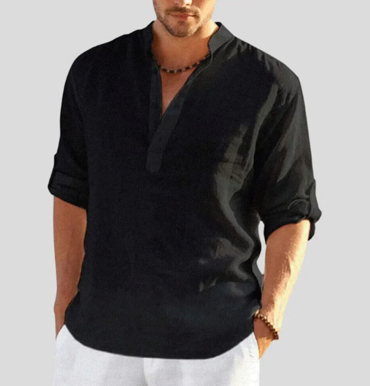 Lniana koszula męska Mattia™ - stylowa elegancja i komfort na co dzień