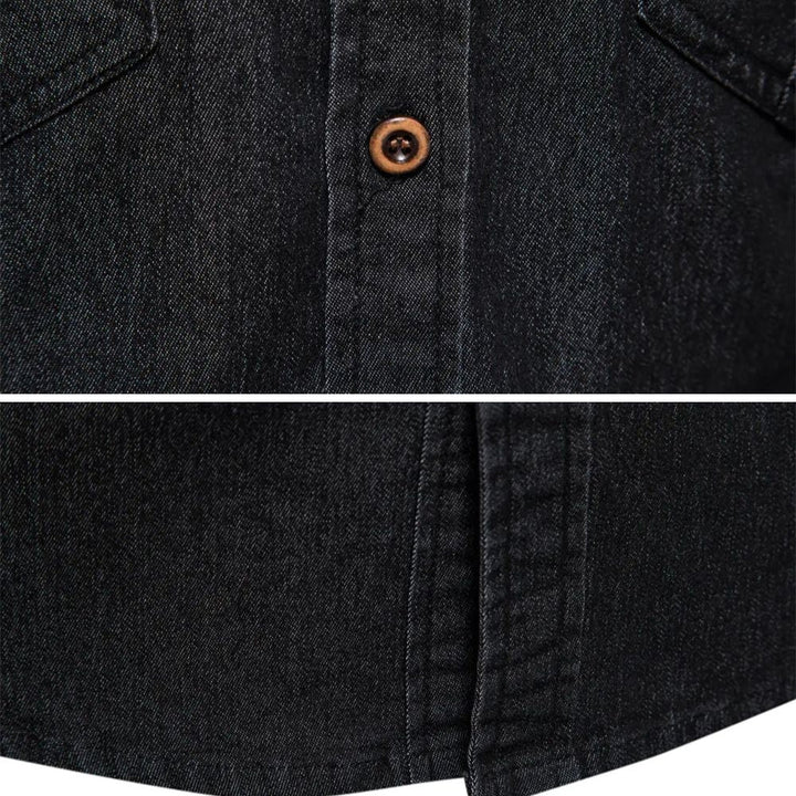 Camicia in Denim di Cotone Ruggiero™ per un Look Casual e Stile Unico!