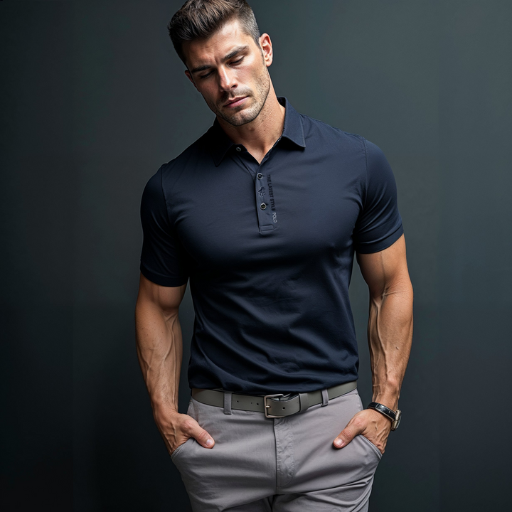 Carlo™ - Muscle Fit Anti-Wrinkle Polo für Stil und Komfort