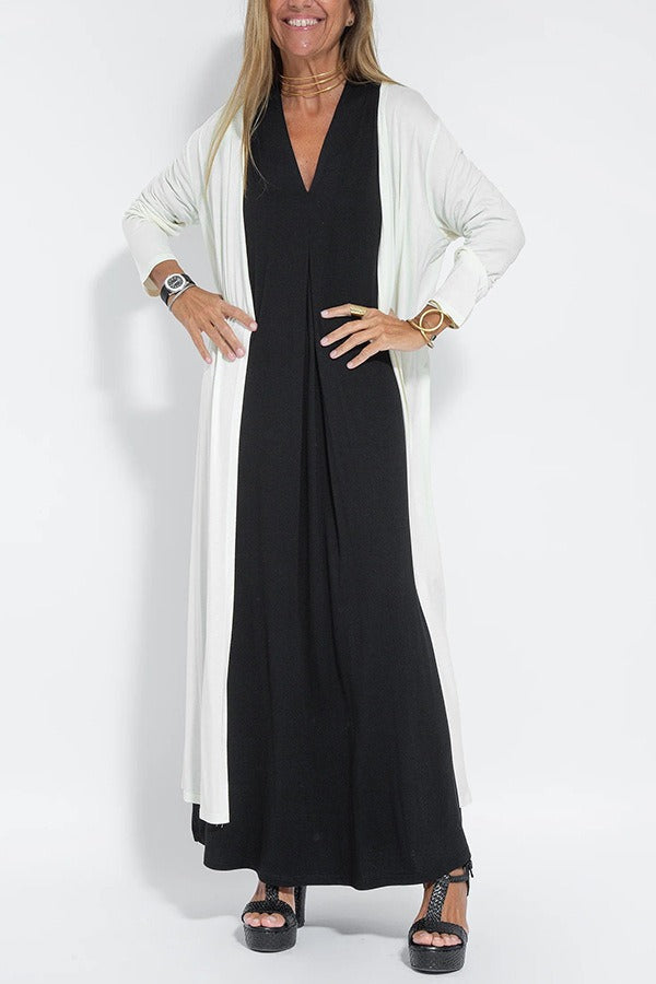 Elegantes langes Kleid mit Angelica™-Weste