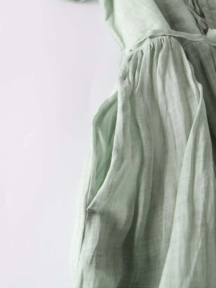 Abito Elegante in Lino Amara™ - Stile Raffinato per Ogni Occasione