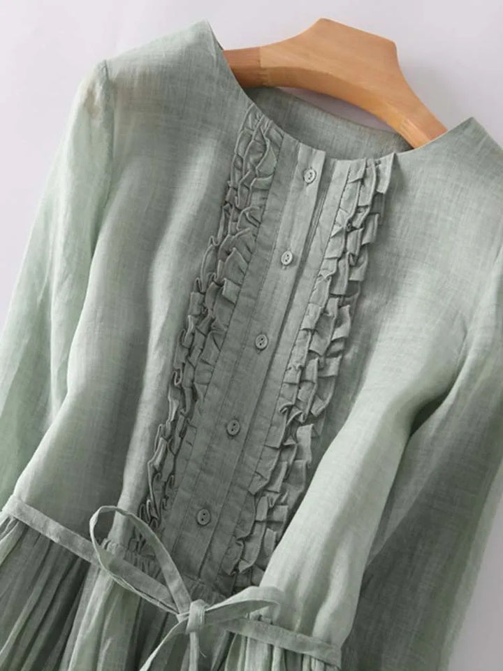 Abito Elegante in Lino Amara™ - Stile Raffinato per Ogni Occasione