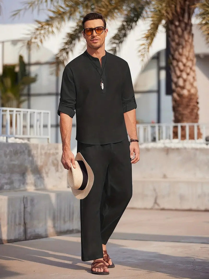 Esidor™ Langarm-Hemd und -Hose - Stil und Komfort für jeden Anlass
