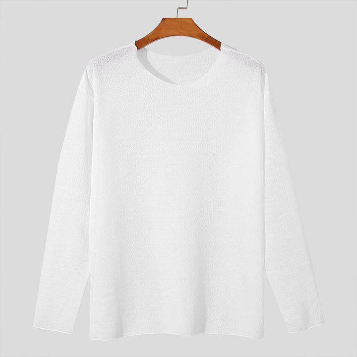 Atmungsaktives und bequemes Reynald Langarm-Sommer-T-Shirt - eine Kombination aus Stil und Komfort für warme Tage