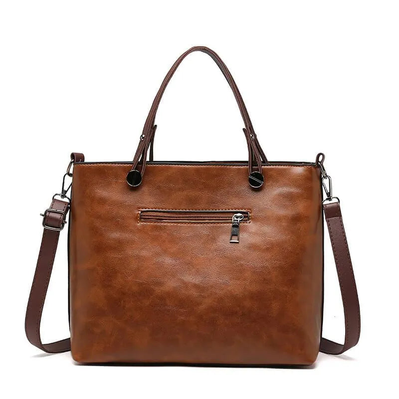 Sienna™ – Elegante Klassieke Lederen Schoudertas voor Tijdloze Stijl