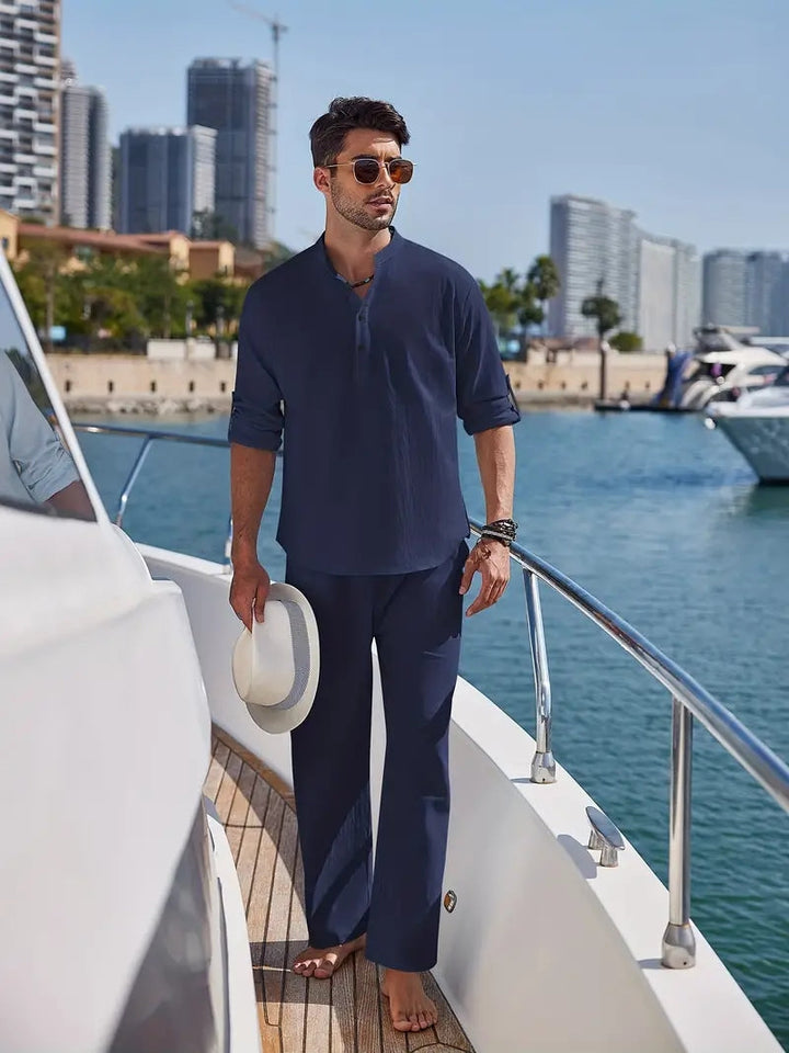 Esidor™ Langarm-Hemd und -Hose - Stil und Komfort für jeden Anlass