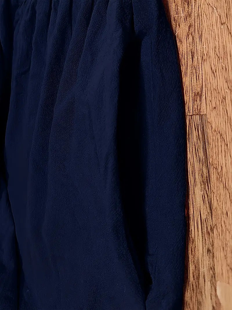 Brigida™ - Raffiniertes Sommerkleid aus Leinen mit bequemen Taschen