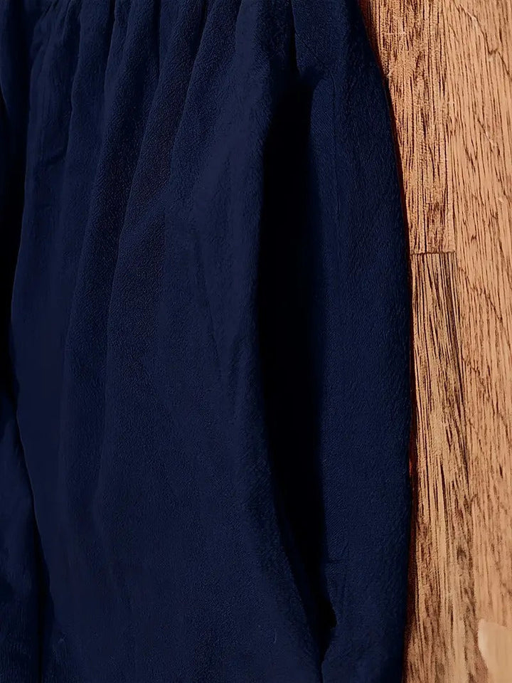 Brigida™ - Raffiniertes Sommerkleid aus Leinen mit bequemen Taschen