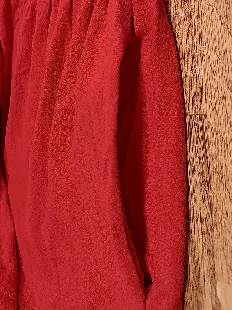 Brigida™ - Raffiniertes Sommerkleid aus Leinen mit bequemen Taschen