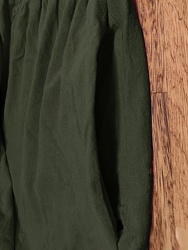 Brigida™ - Raffiniertes Sommerkleid aus Leinen mit bequemen Taschen