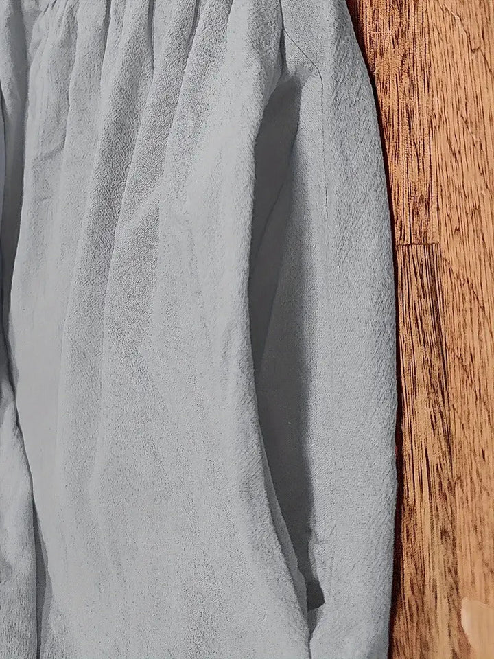 Brigida™ - Raffiniertes Sommerkleid aus Leinen mit bequemen Taschen