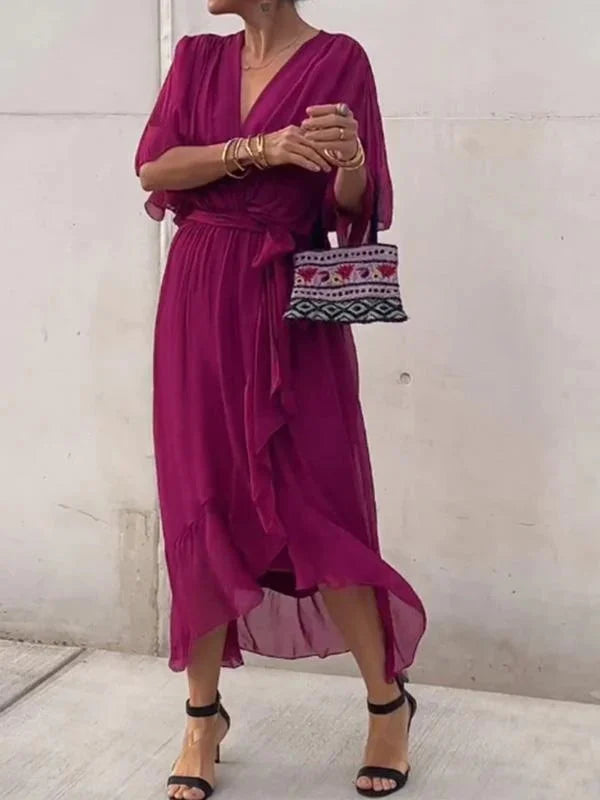 Ilaria™ - Elegante Abito in Chiffon Leggero per un Look Raffinato