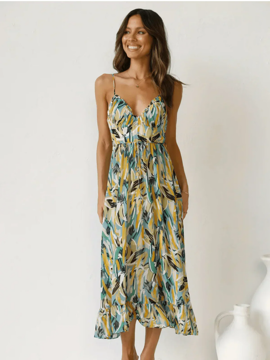 Abito Elegante Senza Maniche Rosana™ - Stile e Raffinatezza per Ogni Occasione!