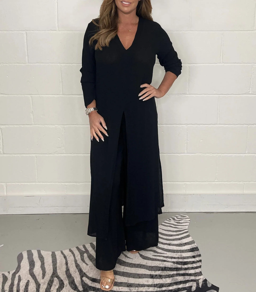 Milana™ - Kuscheliges Set: Langer Pullover und Hose in Kombination für Komfort und Stil