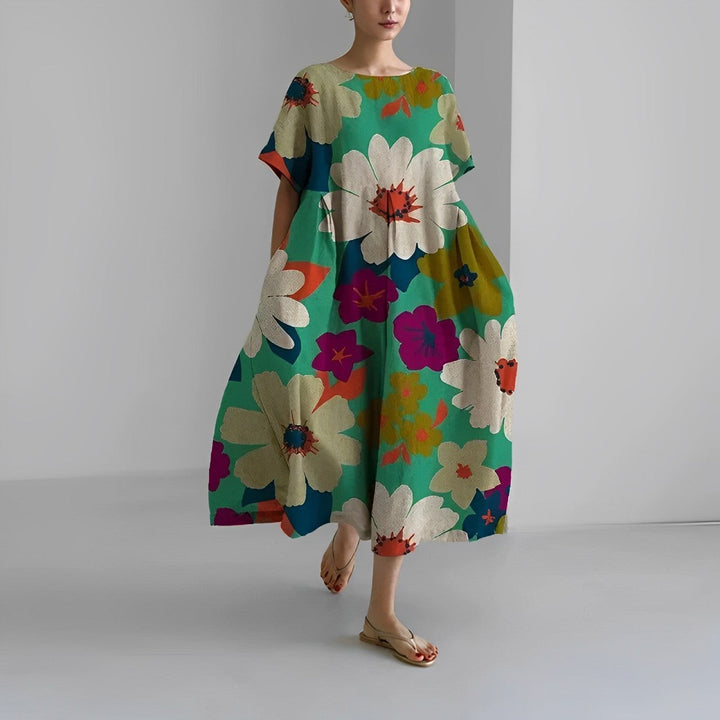 Abito Boho in Fantasia Floreale Genova™️: Stile e Comfort per Ogni Occasione!