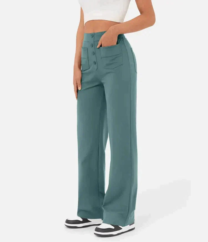 Pantaloni Chic a Vita Alta Carla™ per un Look Elegante e Casual
