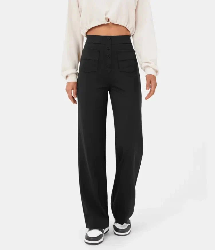 Pantaloni Chic a Vita Alta Carla™ per un Look Elegante e Casual
