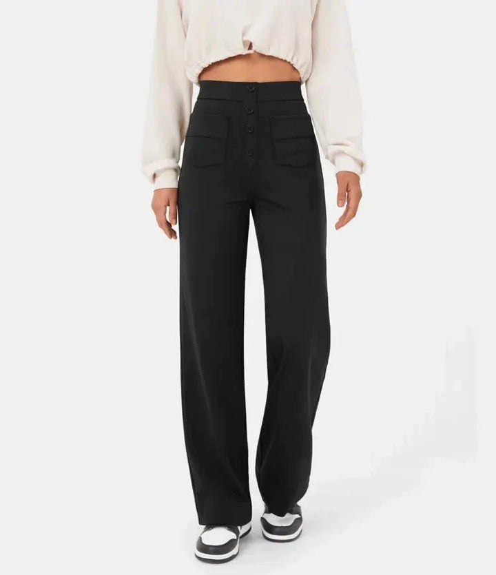 Pantaloni Chic a Vita Alta Carla™ per un Look Elegante e Casual