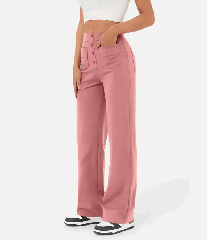 Pantaloni Chic a Vita Alta Carla™ per un Look Elegante e Casual
