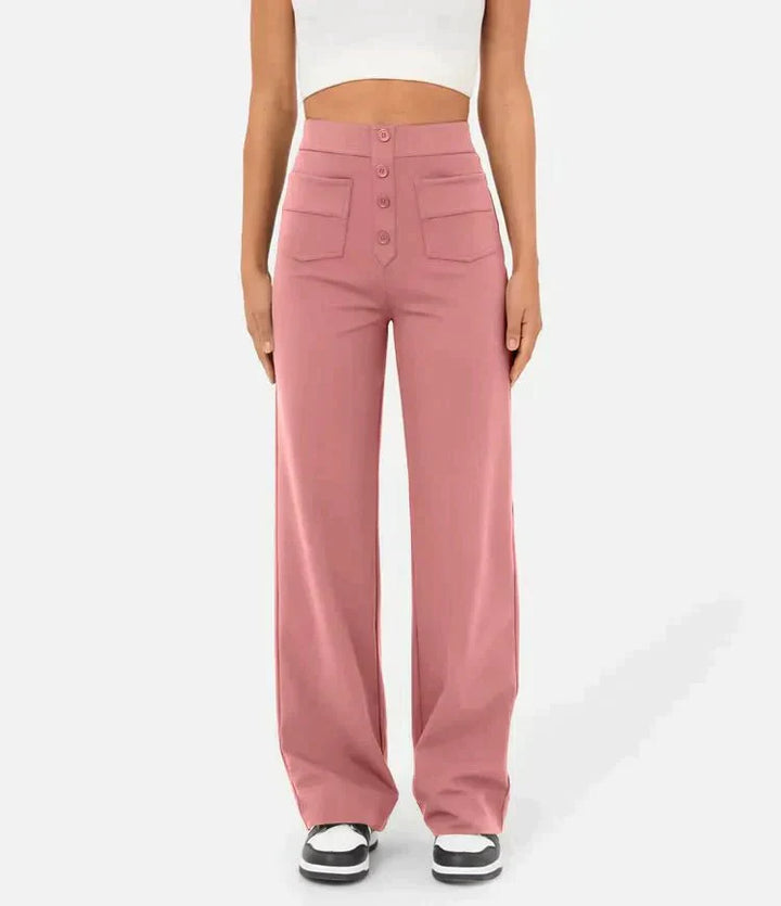 Pantaloni Chic a Vita Alta Carla™ per un Look Elegante e Casual
