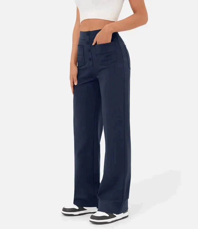 Pantaloni Chic a Vita Alta Carla™ per un Look Elegante e Casual