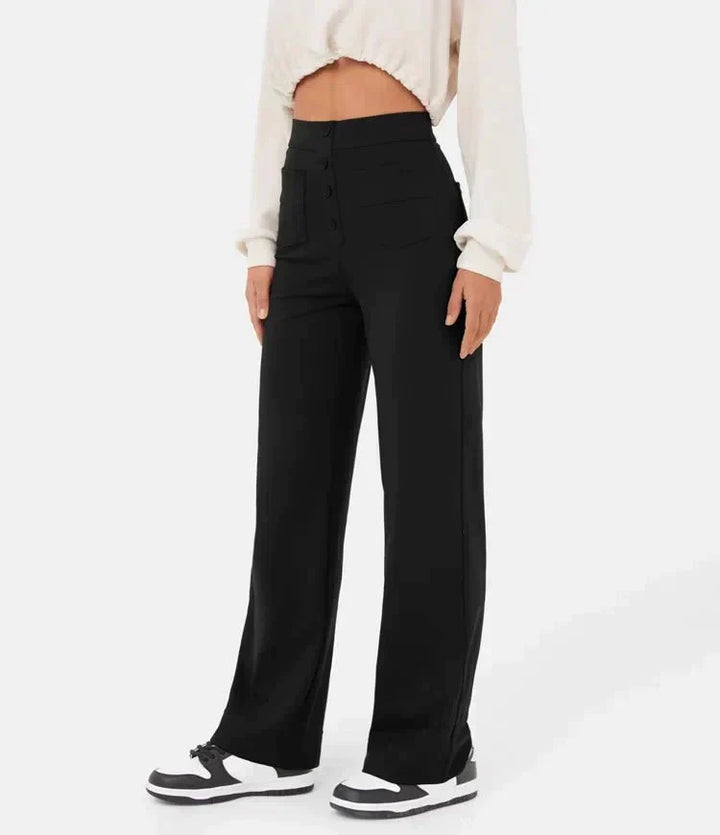 Pantaloni Chic a Vita Alta Carla™ per un Look Elegante e Casual