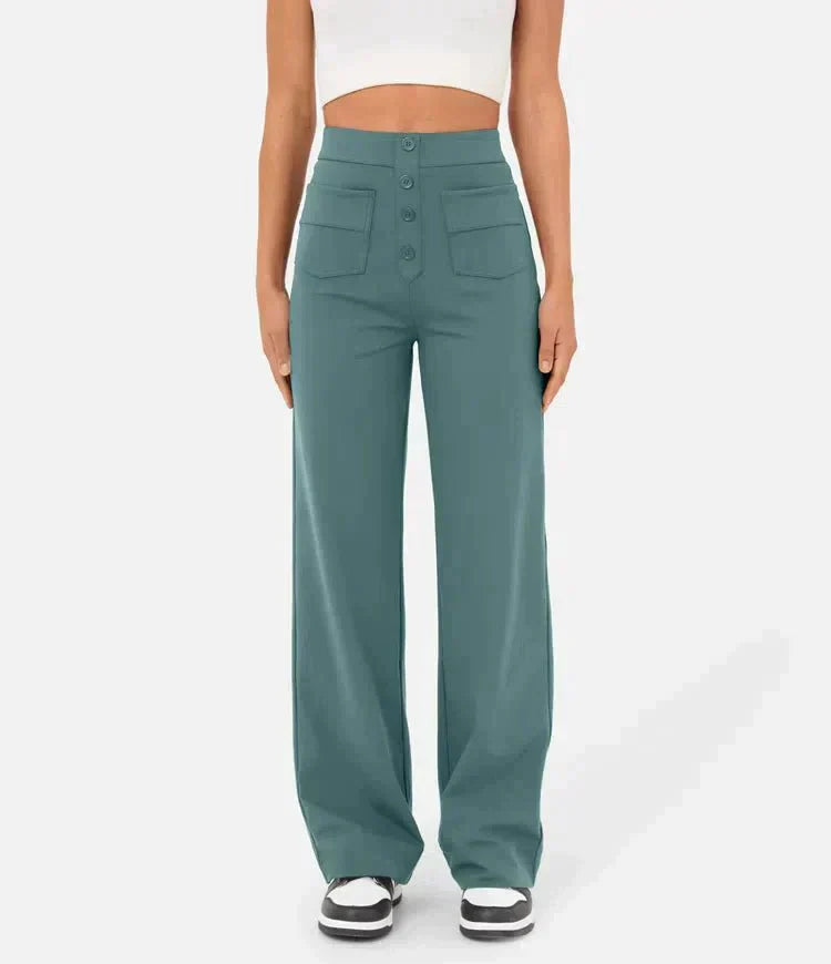Pantaloni Chic a Vita Alta Carla™ per un Look Elegante e Casual