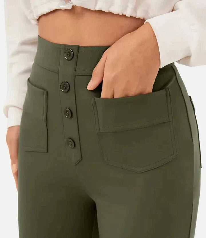 Pantaloni Chic a Vita Alta Carla™ per un Look Elegante e Casual