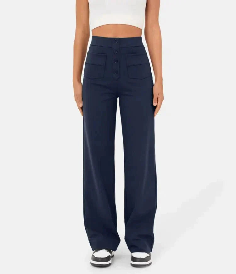 Pantaloni Chic a Vita Alta Carla™ per un Look Elegante e Casual