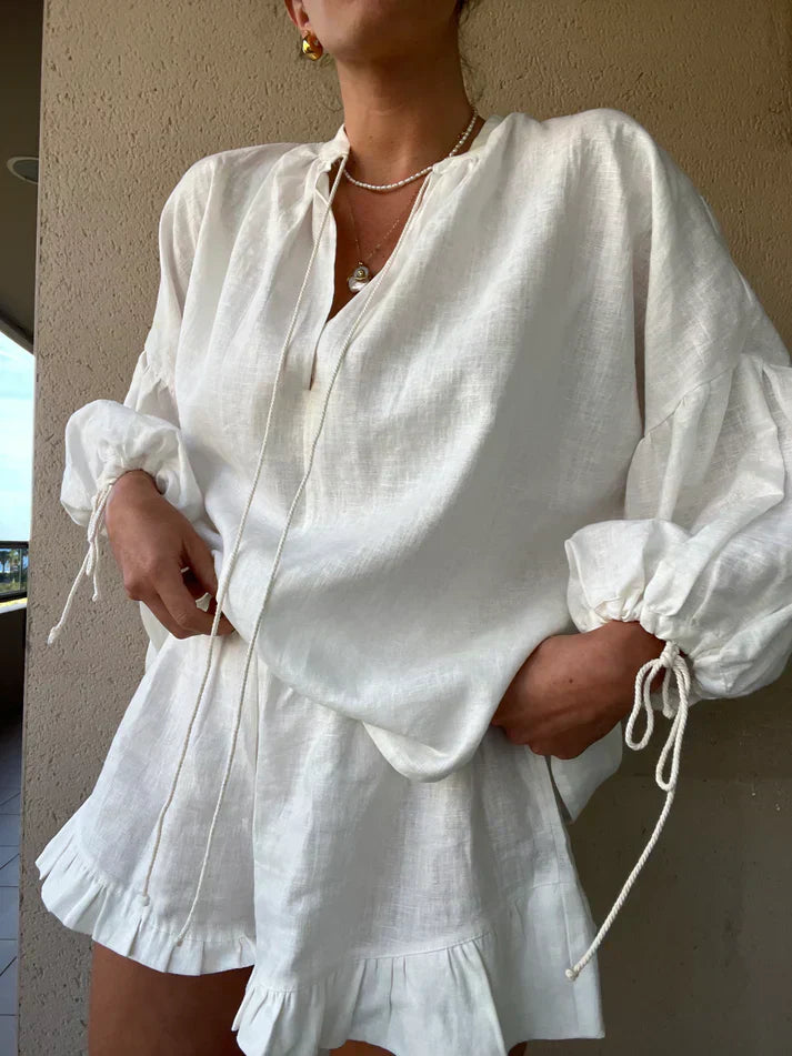 Camilla™ - Elegante Set Estivo con Blusa e Pantaloni Corti