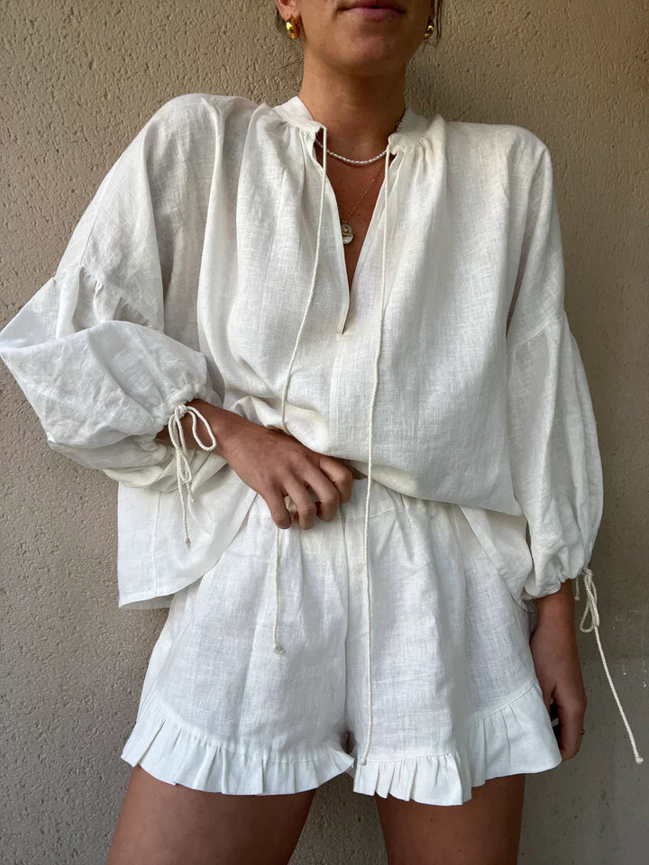 Camilla™ - Elegante Set Estivo con Blusa e Pantaloni Corti