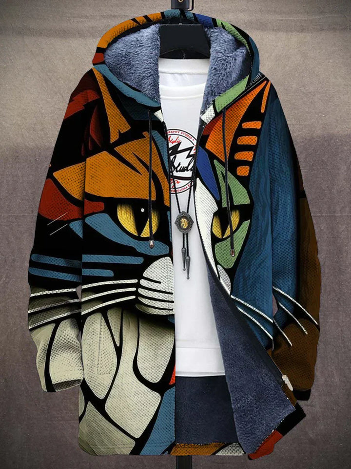 Kapuzenjacke mit einzigartigem künstlerischen Stil