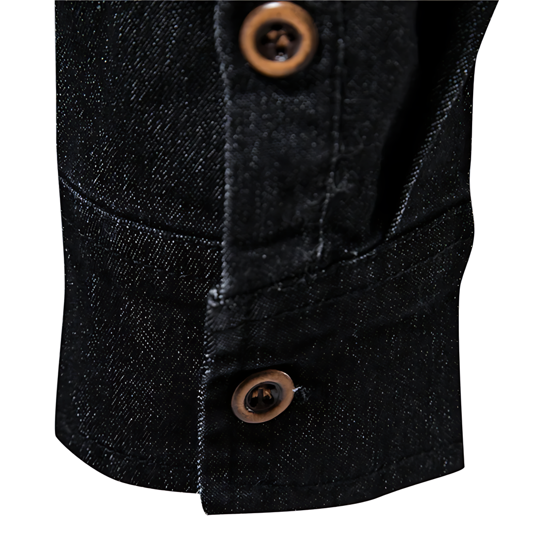 Camicia in Denim di Cotone Ruggiero™ per un Look Casual e Stile Unico!