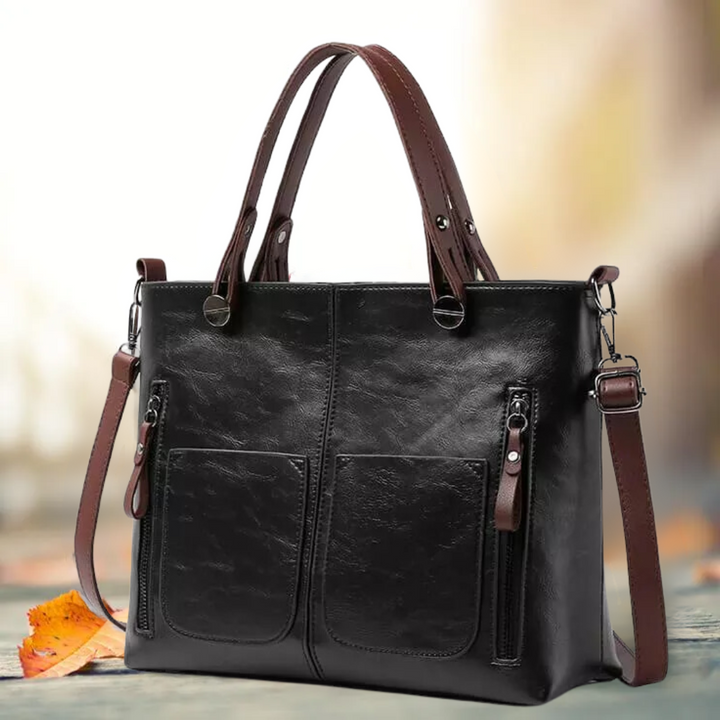 Sienna™ – Elegante Klassieke Lederen Schoudertas voor Tijdloze Stijl