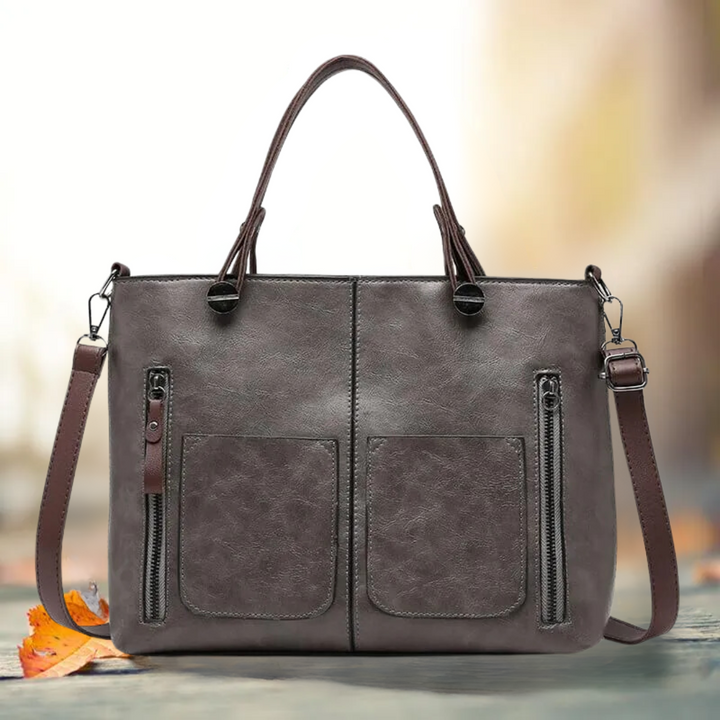 Sienna™ – Elegante Klassieke Lederen Schoudertas voor Tijdloze Stijl