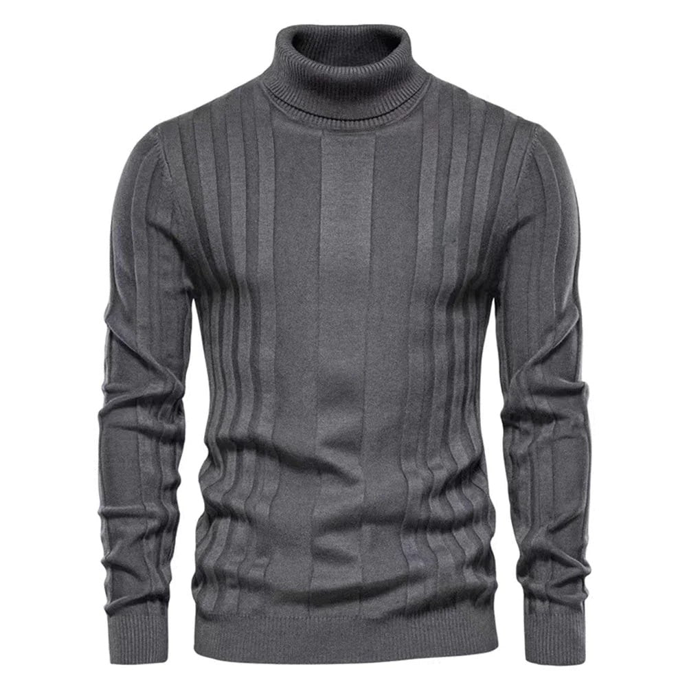 Stylowy męski sweter z golfem – elegancki i modny na każdą okazję