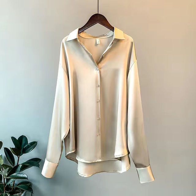 Sonia™ - Elegante Camicetta in Raso a Maniche Lunghe