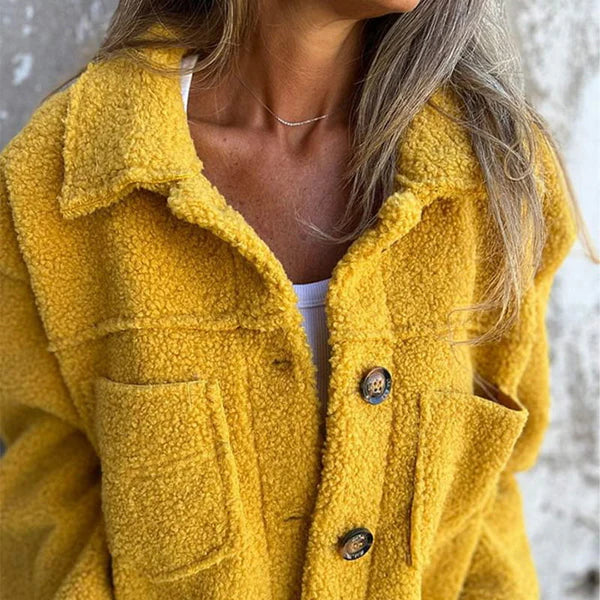 Gisela™ -  Kurze Wolljacke mit Revers